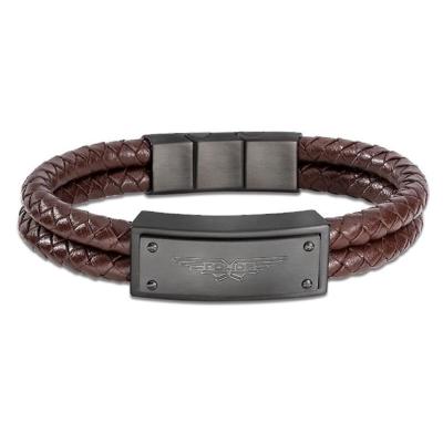 Police PEJGB2009032 Leer 19 cm Heren armband