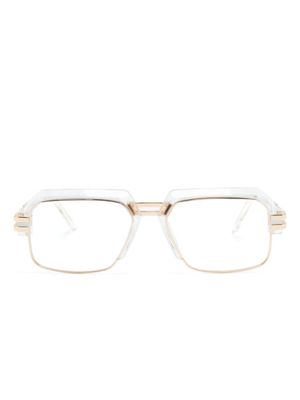 Cazal lunettes de soleil à monture transparente - Or