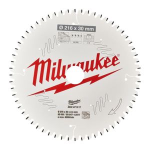 Milwaukee Accessoires Cirkelzaagblad MS W 216x30x2,4x60ATB neg. - 4932471317