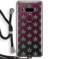 Weed: HTC U12+ Transparant Hoesje met koord