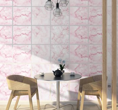Tegel stickers marmer licht roze