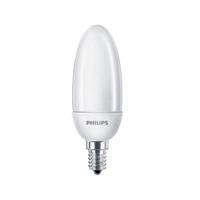 Philips Softone E14 Spaarlamp - Kaarsvormig - Mat - 5W vervangt 22W - Warm wit licht Philips Softone E14 Spaarlamp - Kaarsvormig - Mat - 5W vervangt 22W - Warm wit licht