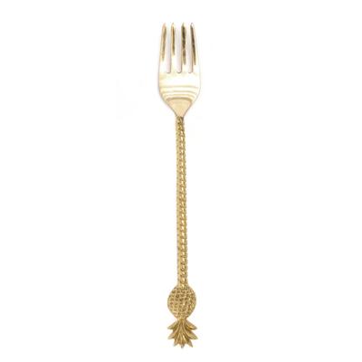 Gouden Pineapple Vork - 22cm
