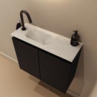 Toiletmeubel Mondiaz Ture Dlux | 60 cm | Meubelkleur Urban | Eden wastafel Opalo Links | 1 kraangat