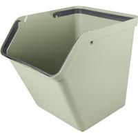Sunware Sigma Home sorteer bak - afvalbak - groen - stapelbaar - 60L - 49 x 39 x 45 cm