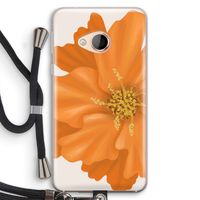 Orange Ellila flower: HTC U Play Transparant Hoesje met koord