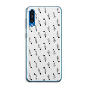 Pluimen: Samsung Galaxy A50 Transparant Hoesje