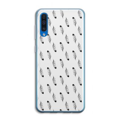 Pluimen: Samsung Galaxy A50 Transparant Hoesje
