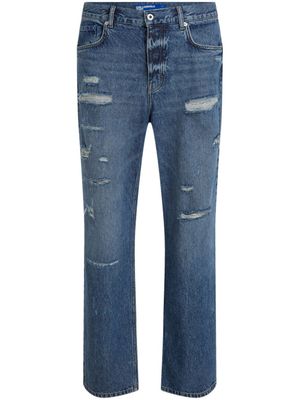 Karl Lagerfeld Jeans jean ample à effet usé - Bleu