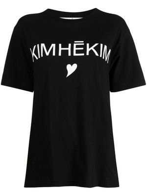 Kimhekim t-shirt à logo imprimé - Noir