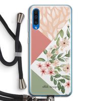 Sweet heaven geometrics: Samsung Galaxy A50 Transparant Hoesje met koord