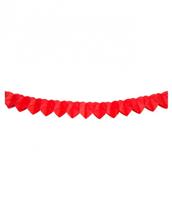 Rode Hartjes slinger - 2 meter - papier - Valentijnsdag - Huwelijk - versiering - feestartikelen
