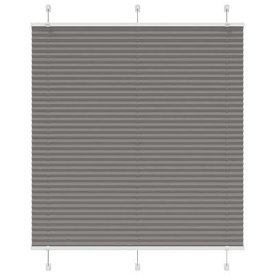 Pliss rolgordijn 120x150 cm stofbreedte 119,4 cm antraciet