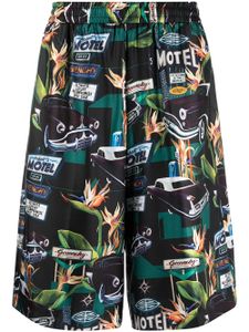 Givenchy short droit à imprimé graphique - Noir