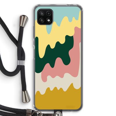 Baar B: Samsung Galaxy A22 5G Transparant Hoesje met koord