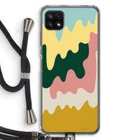 Baar B: Samsung Galaxy A22 5G Transparant Hoesje met koord