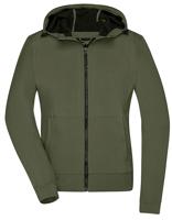 James & Nicholson JN1145 Ladies´ Hooded Softshell Jacket - /Olive/Camouflage - S
