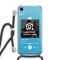 Music Player: iPhone XR Transparant Hoesje met koord