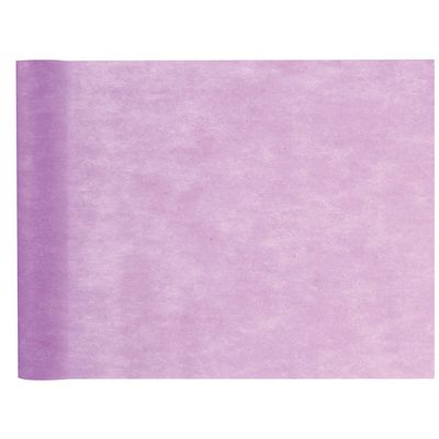 Tafelloper op rol - lila paars - 30 cm x 10 m - non woven polyester