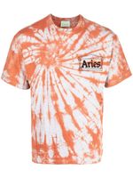 Aries t-shirt à imprimé tie-dye - Orange - thumbnail