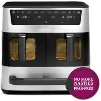 CUISINART Airfryer AFT13XSSE - 13,6L Inhoud - Dubbele Tank + 1 Lade - Zwart / Roestvrij Staal - 2400W