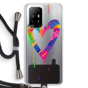 Melts My Heart: Oppo A94 5G Transparant Hoesje met koord