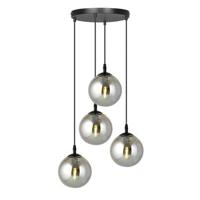 NADUVI Collection Glazen hanglamp eetkamer Cosmo rond 4-lichts