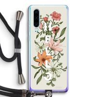 Hello bloemen: Huawei P30 Transparant Hoesje met koord