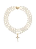 Vivienne Westwood collier de perles à design multi-rangs - Blanc