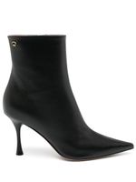 Gianvito Rossi bottines en cuir à bout pointu 85 mm - Noir