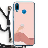 Wine: Huawei P20 Lite Transparant Hoesje met koord