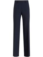 ETRO pantalon de tailleur plissé à taille haute - Bleu - thumbnail