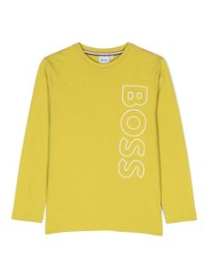 BOSS Kidswear t-shirt à logo imprimé - Vert