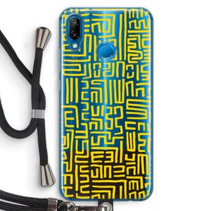 Majorelle Blue Print: Huawei P20 Lite Transparant Hoesje met koord