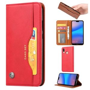 Card Set Series Huawei P30 Lite Wallet Case - Rood