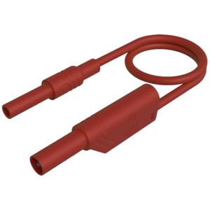 SKS Hirschmann MAL S WS-B 100/2,5 rt Veiligheidsmeetsnoer 4mm-veiligheidsbus 4mm-veiligheidsstekker, stapelbaar 100 cm Rood 1 stuk(s)