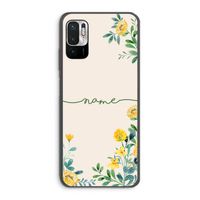 Gele bloemen: Xiaomi Redmi Note 10 5G Transparant Hoesje