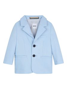 BOSS Kidswear blazer à simple boutonnage - Bleu