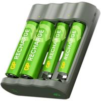 GP Lader voor accupacks NiMH AAA (potlood), AA (penlite)