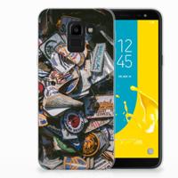 Samsung Galaxy J6 2018 | Siliconen hoesje | met foto Badges