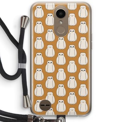 Uilen: LG K10 (2017) Transparant Hoesje met koord