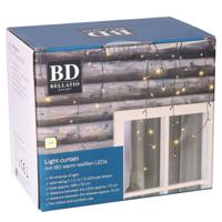 Bellatio Decorations ijspegelverlichting - 180 leds - warm wit - 6 mtr - kerstverlichting