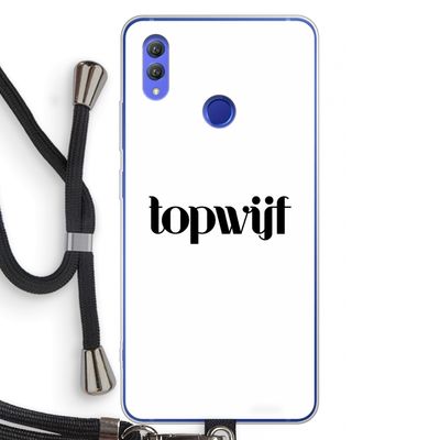 Topwijf Wit: Honor Note 10 Transparant Hoesje met koord