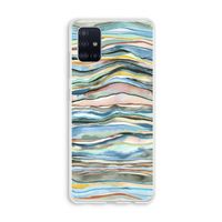Watercolor Agate: Galaxy A51 4G Transparant Hoesje