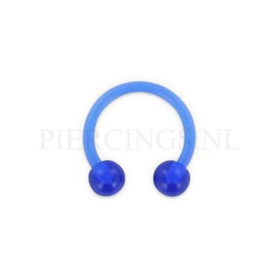 Circulair barbell 1.2 mm acryl blauw