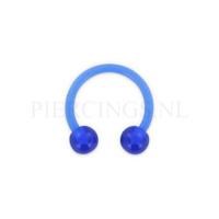 Circulair barbell 1.2 mm acryl blauw