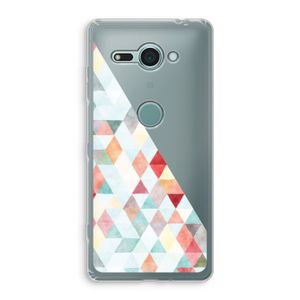Gekleurde driehoekjes pastel: Sony Xperia XZ2 Compact Transparant Hoesje