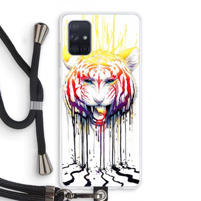 Fading: Samsung Galaxy A71 Transparant Hoesje met koord