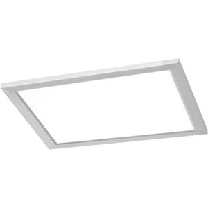 LED Plafondlamp WiZ - Smart LED - Trion Givon - 36W - Aanpasbare Kleur - Dimbaar - Afstandsbediening - Vierkant - Mat Nikkel - Aluminium