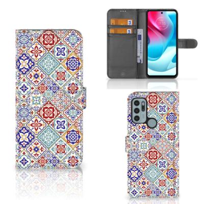 Motorola Moto G60s | Bookcase | Tiles Color